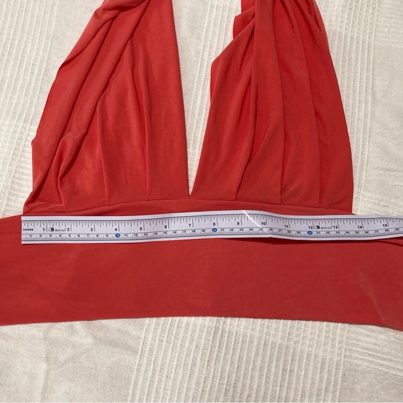 Sabora Orange Halter Tie Back Top - Picture 4 of 6